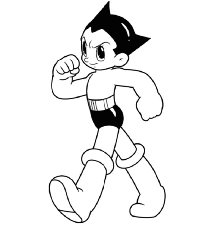 Atom Astro Boy  Coloring Page